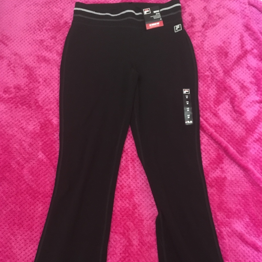Black Fila Workout Pants
